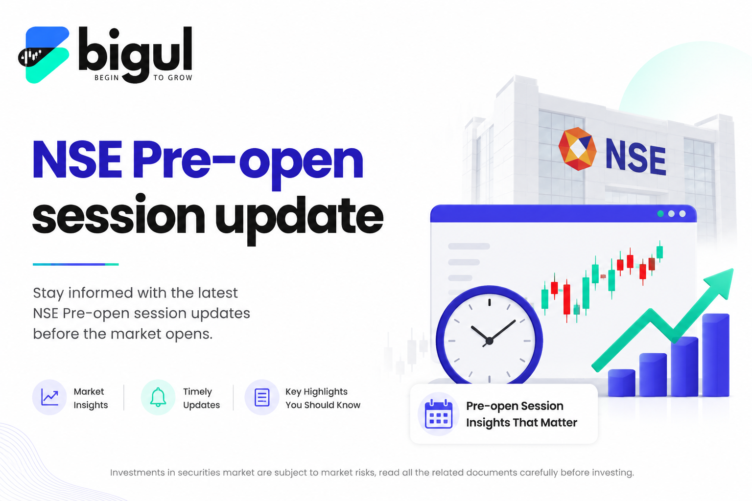 NSE pre-open session update highlighting key developments in the stock market before regular trading begins.